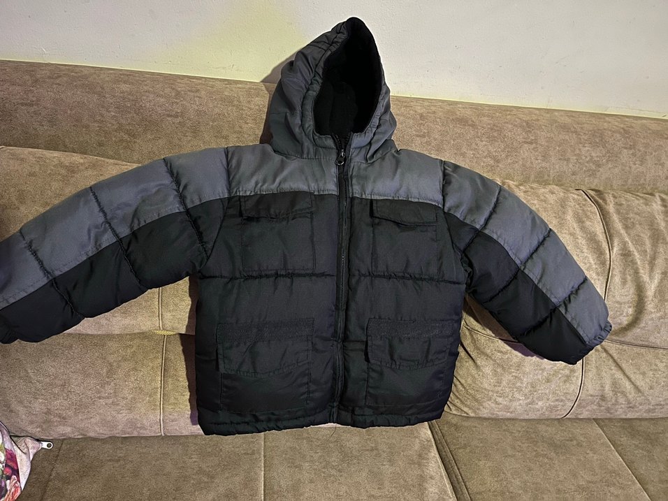 Gri Erkek Çocuk Fermuarlı Mont - Görsel 3