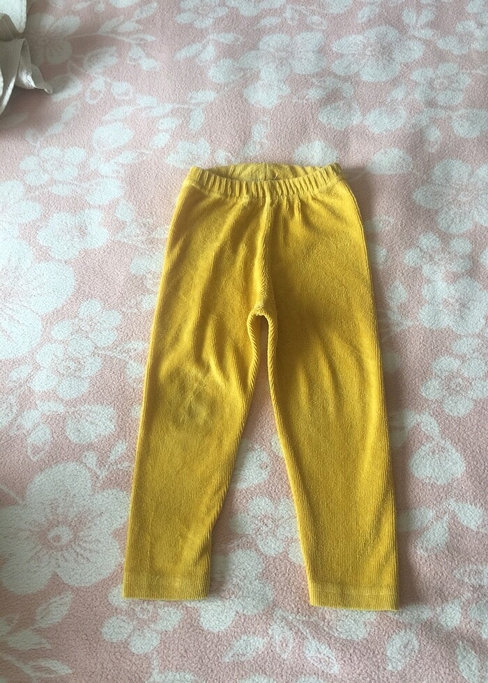 Kız bebek kadife tayt - Görsel 3