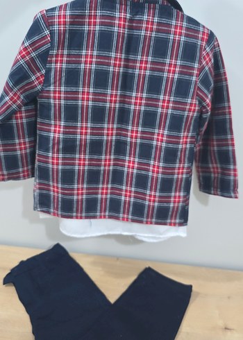 Erkek Çocuk Ekose Ceketli Takım - Görsel 2