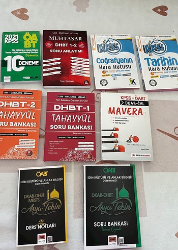 KPSS ve DHBT Hazırlık Kitapları Seti