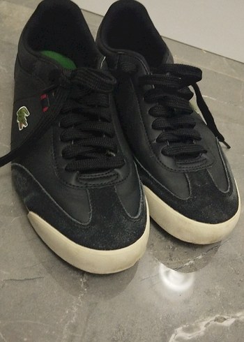 Lacoste Siyah Deri Sneaker