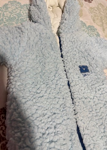 Mavi Bebek Tulum, Kürklü, Sıcak Kumaş - Görsel 2