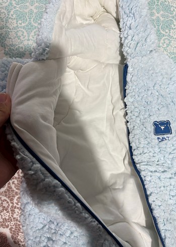 Mavi Bebek Tulum, Kürklü, Sıcak Kumaş - Görsel 5