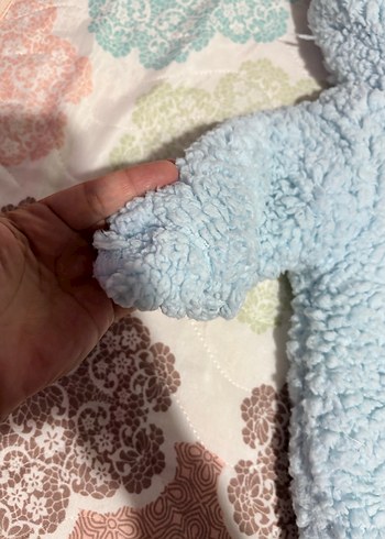 Mavi Bebek Tulum, Kürklü, Sıcak Kumaş - Görsel 8