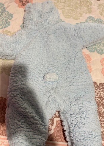 Mavi Bebek Tulum, Kürklü, Sıcak Kumaş - Görsel 6