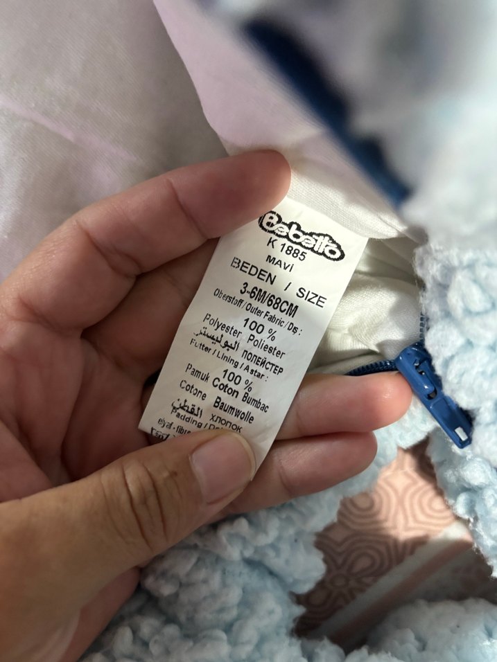 Mavi Bebek Tulum, Kürklü, Sıcak Kumaş - Görsel 4