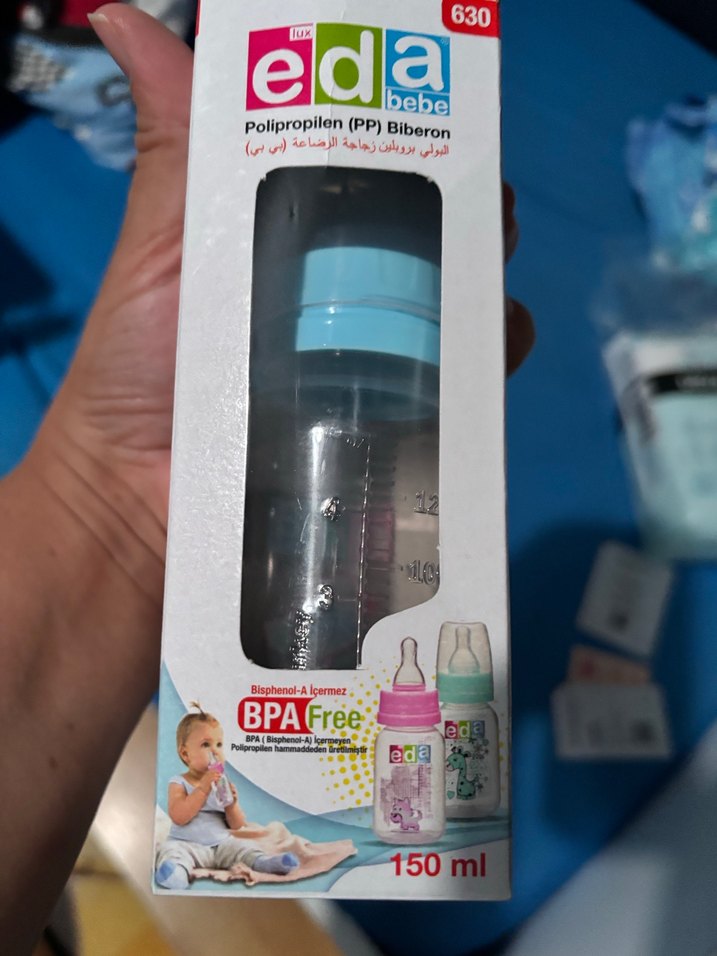 Mavi BPA İçermeyen Bebek Biberonu 150 ml - Görsel 2