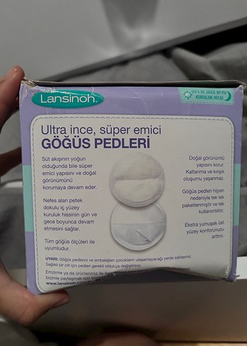 Lansinoh Ultra İnce Süper Emici Göğüs Pedi - Görsel 2