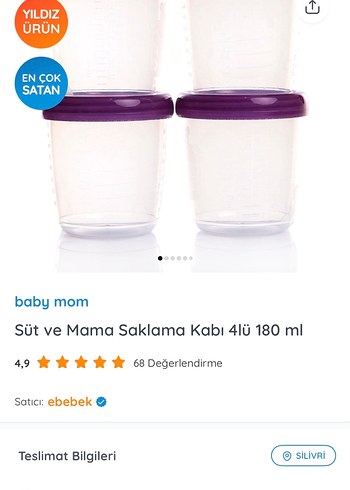 Baby plus süt mama saklama kabı - Görsel 4