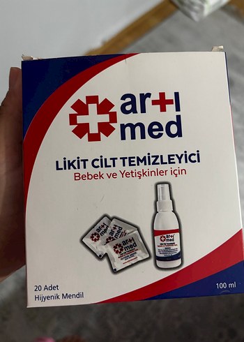 Armed Likit Cilt Temizleyici 100 ml, 20 Adet Hijyenik Mendil