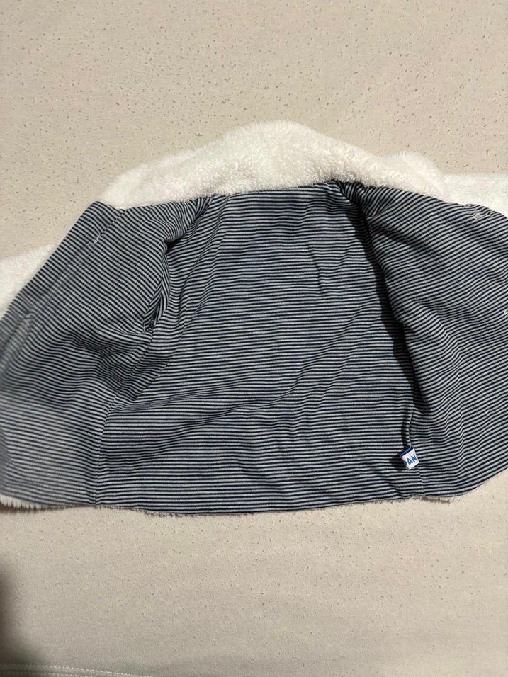 Beyaz Erkek bebek peluş hırka - Görsel 3