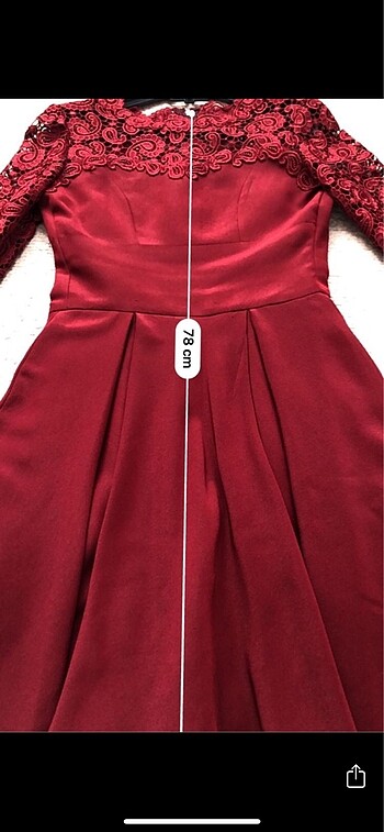 Bordo Abiye - Görsel 7