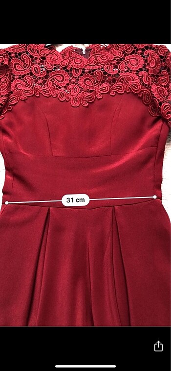 Bordo Abiye - Görsel 6