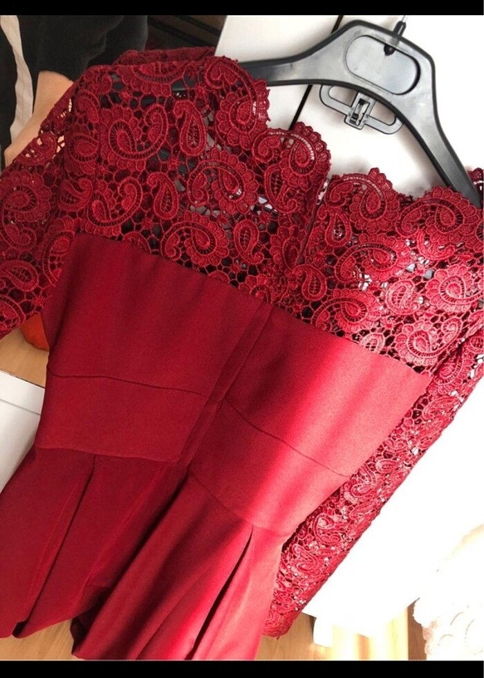 Bordo Abiye - Görsel 4