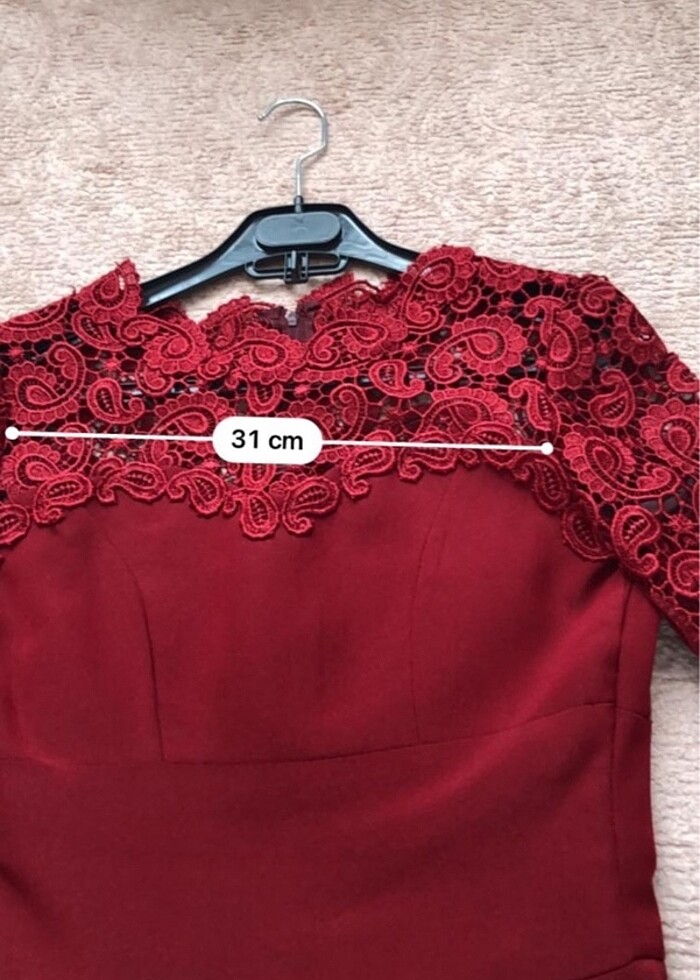 Bordo Abiye - Görsel 5