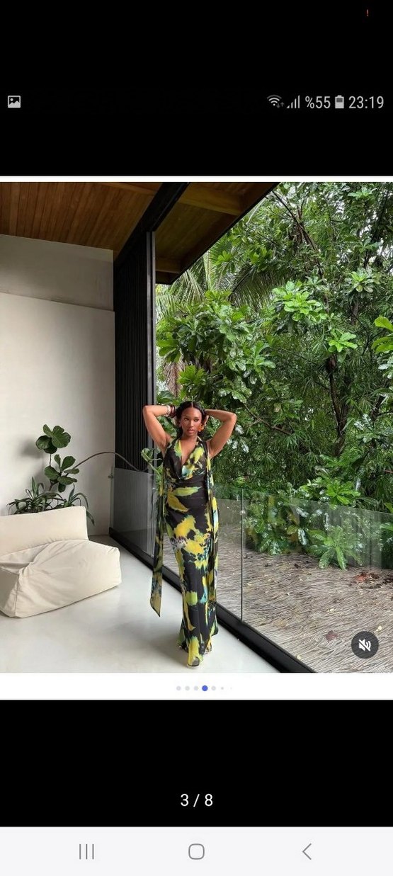 Zara viral desenli şık elbise - Görsel 3