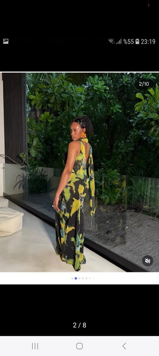 Zara viral desenli şık elbise - Görsel 2