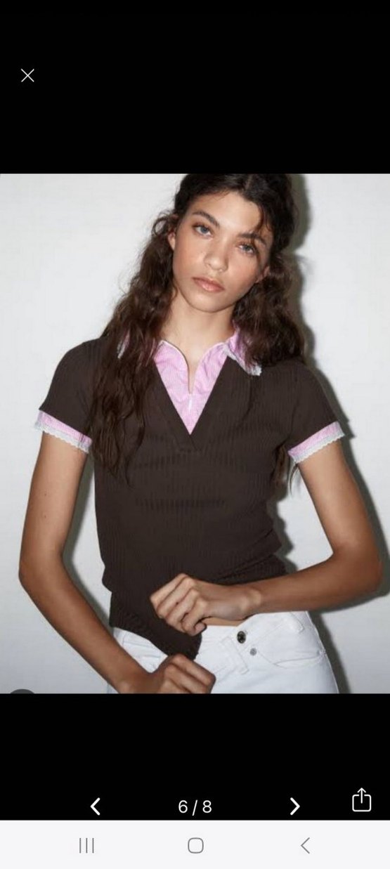 Zara bebe yaka tatlı bluz - Görsel 3