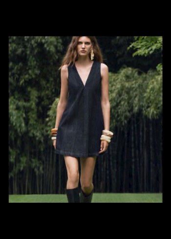 Zara mini kot elbise - Görsel 4