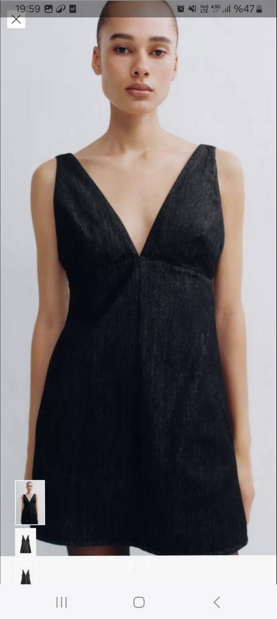 Zara mini kot elbise - Görsel 3