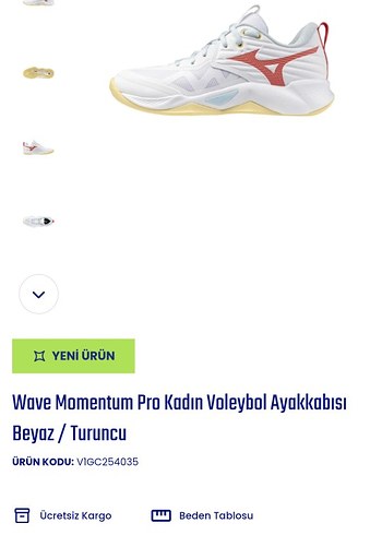 mizuno wave momentum pro voleybol ayakkabısı - Görsel 2