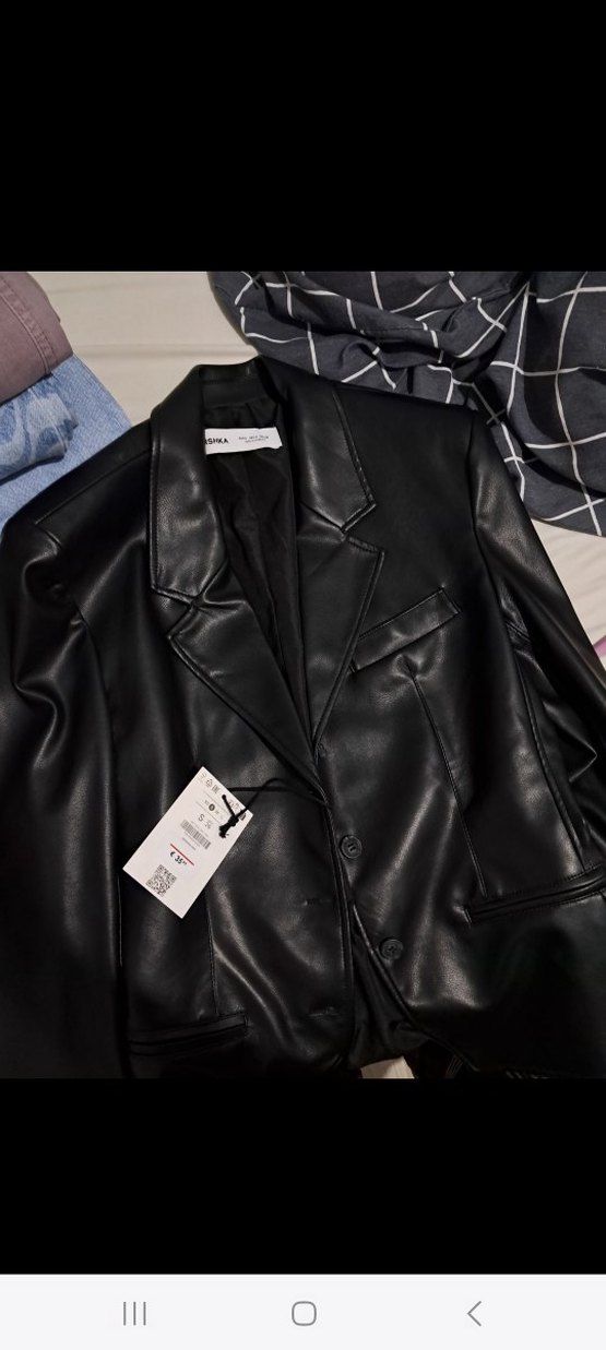 bershka deri blazer ceket - Görsel 3