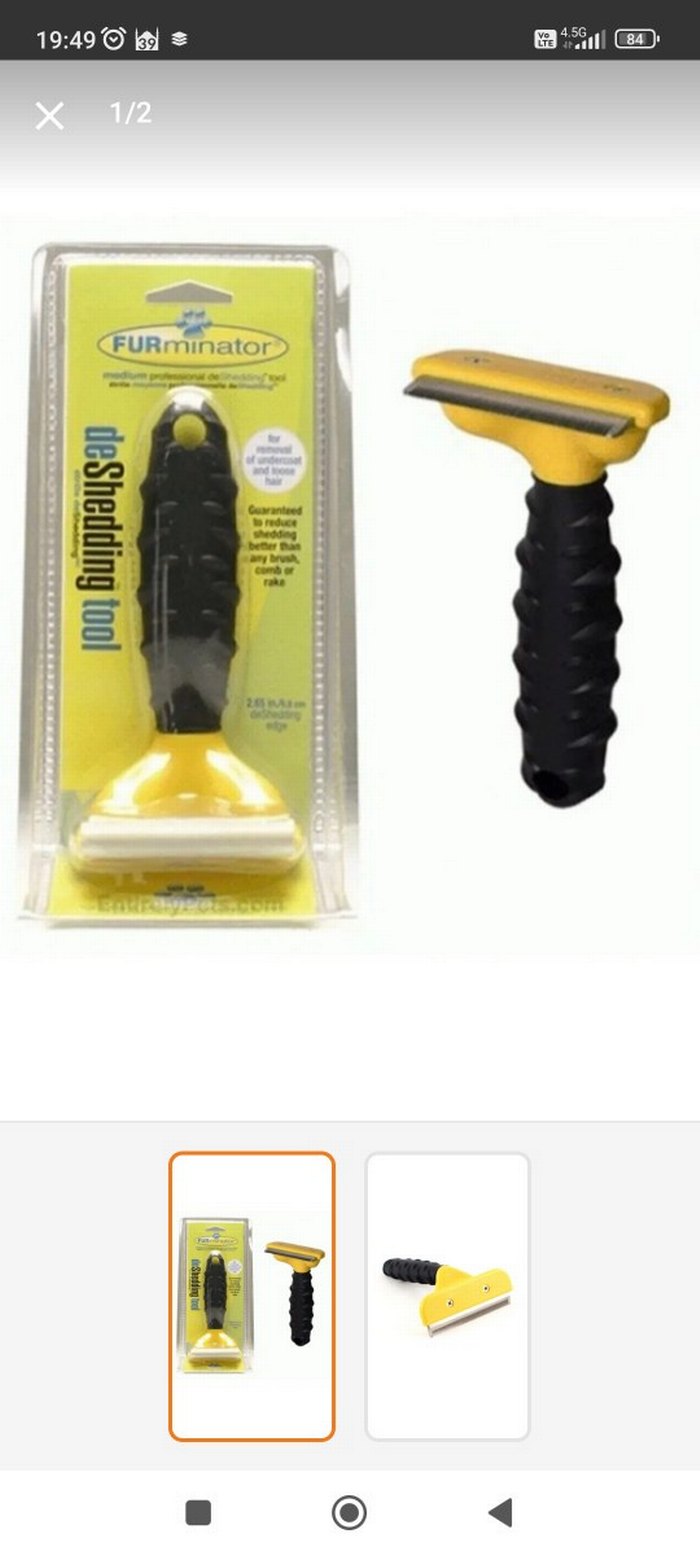 Furminator kedi köpek tarağı - Görsel 5