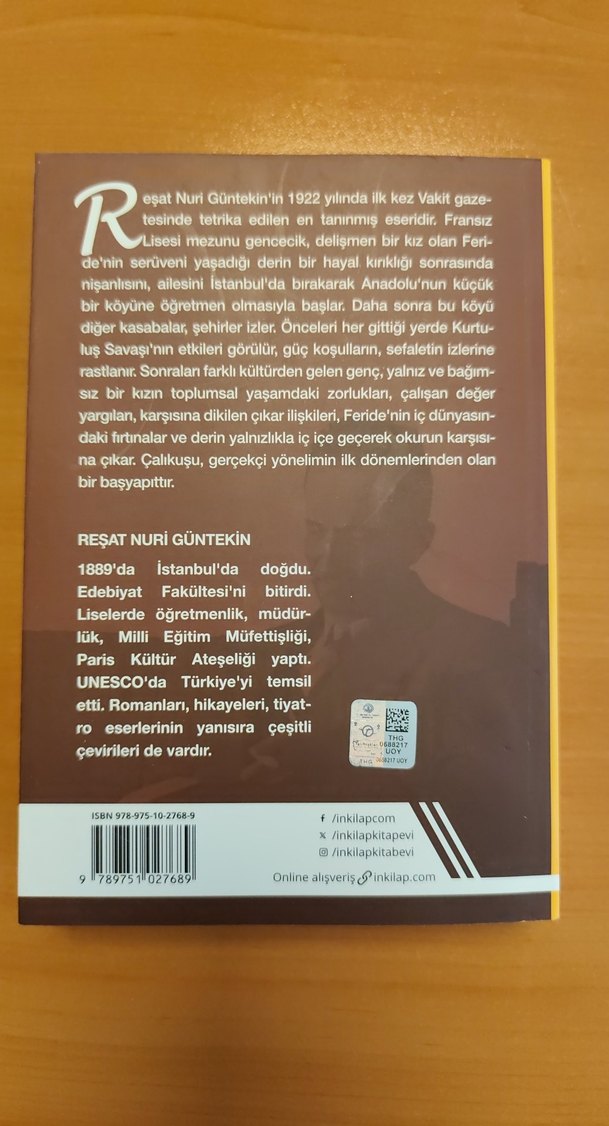 Çalıkuşu - Reşat Nuri Güntekin Bütün Romanları - Görsel 4