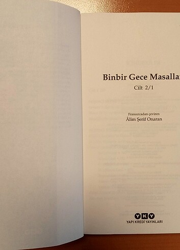 Beden Renk BİNBİR GECE MASALLARI (Cilt 2/1) YKY