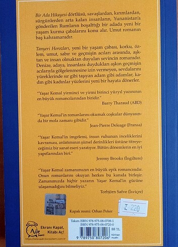 Beden Renk TANYERİ HOROZLARI (Bir Ada Hikayesi 3) - Yaşar Kemal