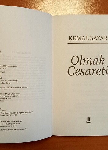 OLMAK CESARETİ - KEMAL SAYAR