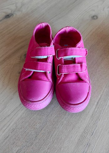 Kız Çocuk Pembe Cırtcırtlı Spor Ayakkabı 2 adet - Görsel 4