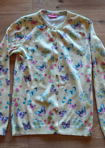 Kız Çocuk Pamuklu Düğmeli Hırka 4 parca - Görsel 4