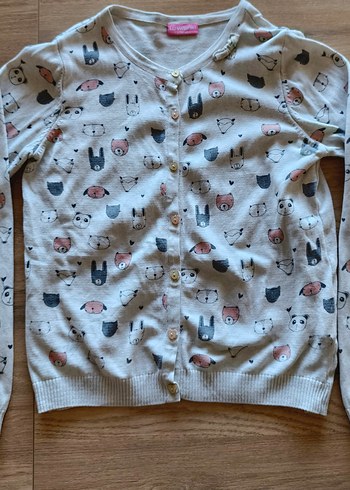 Kız Çocuk Pamuklu Düğmeli Hırka 4 parca - Görsel 5