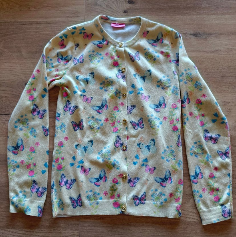 Kız Çocuk Pamuklu Düğmeli Hırka 4 parca - Görsel 4