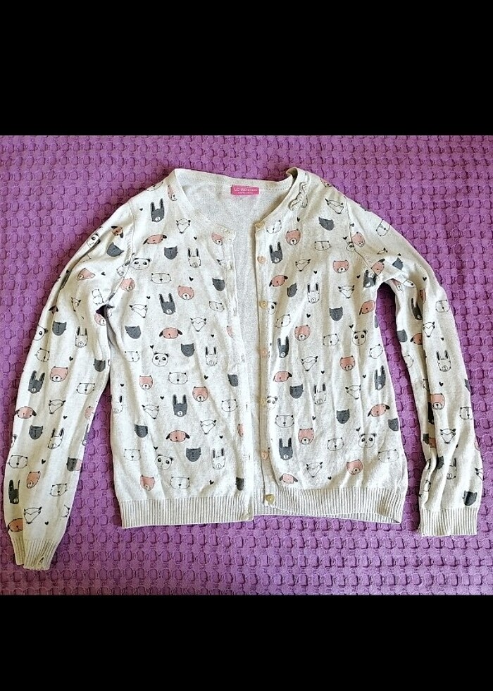 Lcw kız çok kot ve hırka - Görsel 2