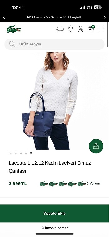 Lacoste lacoste çanta