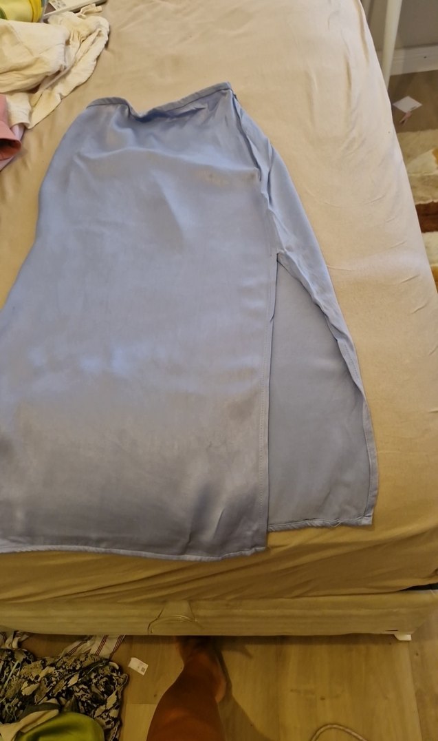 acik lila midi duz dar  Etek - Görsel 2