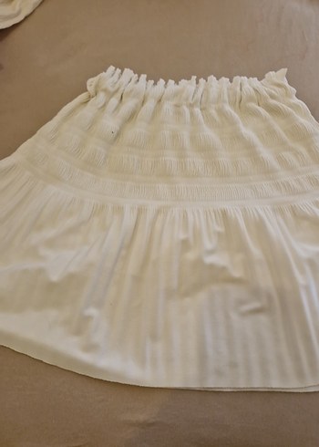 Beyaz Pilili Midi  Eteği - Görsel 2