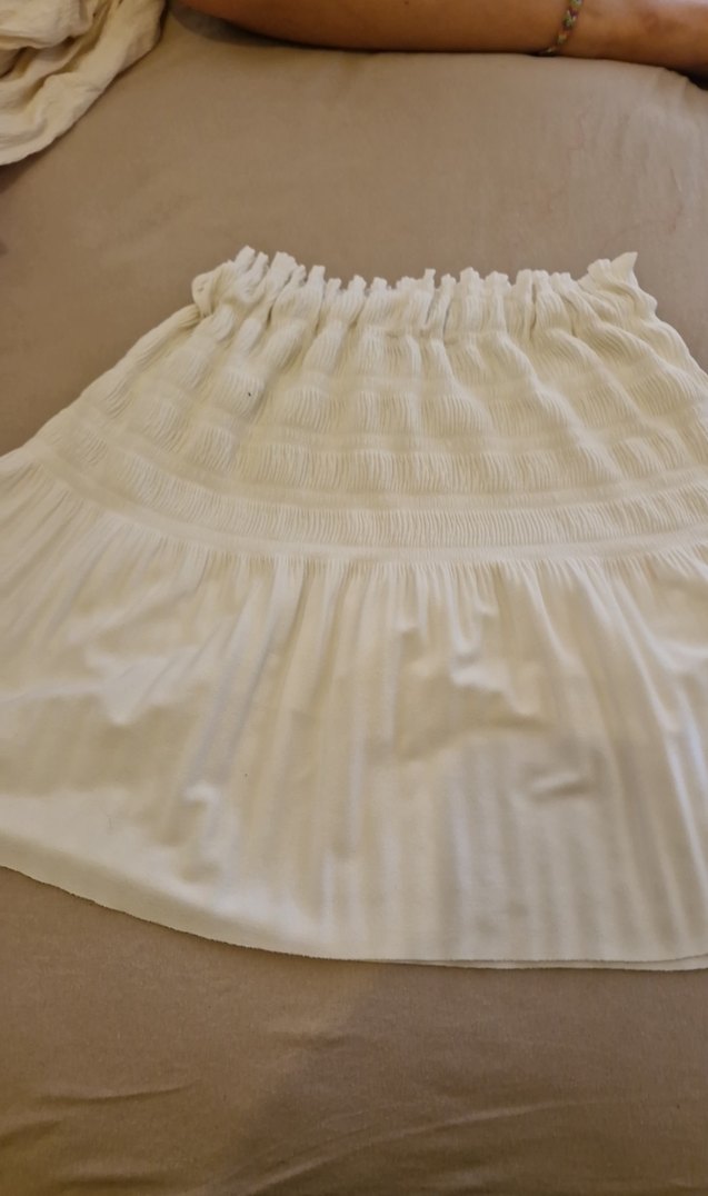 Beyaz Pilili Midi  Eteği - Görsel 2