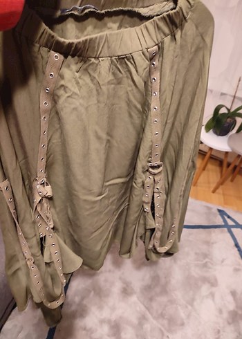 Haki Kadın etek, Salaş Kesim - Görsel 2