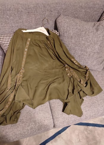 Haki Kadın etek, Salaş Kesim - Görsel 4