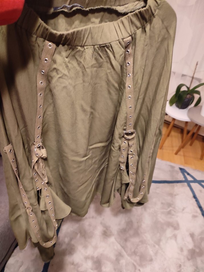 Haki Kadın etek, Salaş Kesim - Görsel 2