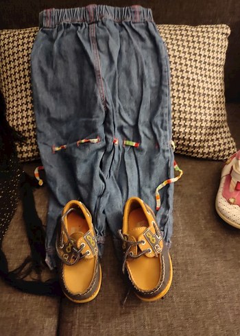 Sarı ve Gri Bağcıklı Erkek kız Çocuk Loafer - Görsel 3