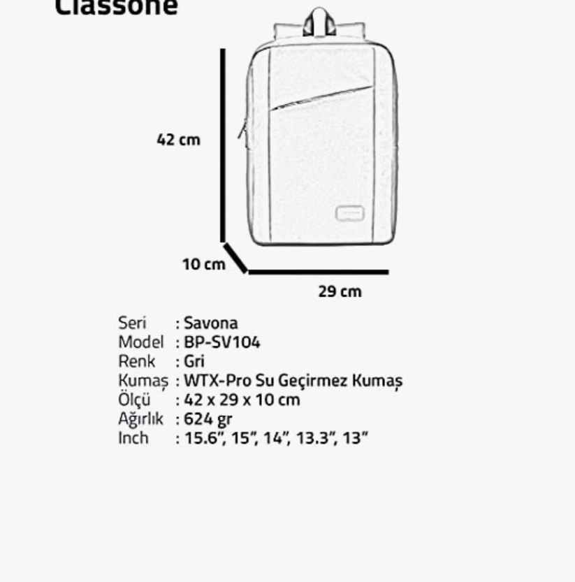 laptop evrak Sırt Çantası - Görsel 5