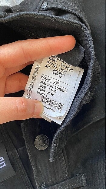38 Beden siyah Renk LTB erkek pantolon