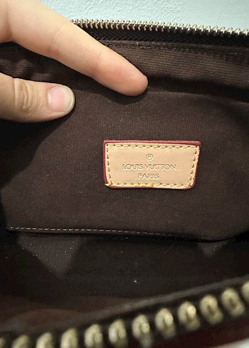Beden kahverengi Renk Louis Vuitton Pembe Deri Desenli Çapraz Çanta