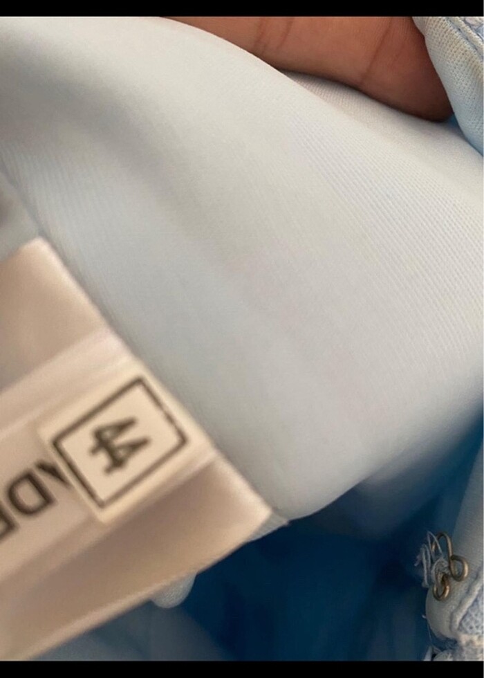 Mavi abiye elbise - Görsel 3