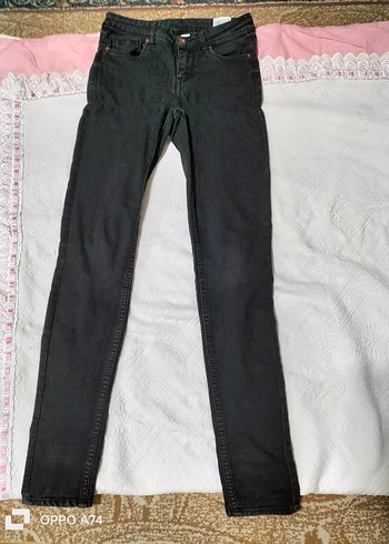 Siyah Kadın Denim Jean