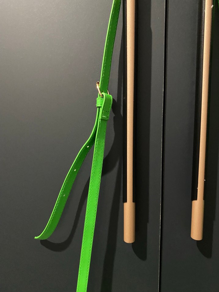 Yeşil Deri Kemer Detaylı Kadın Çanta - Görsel 3